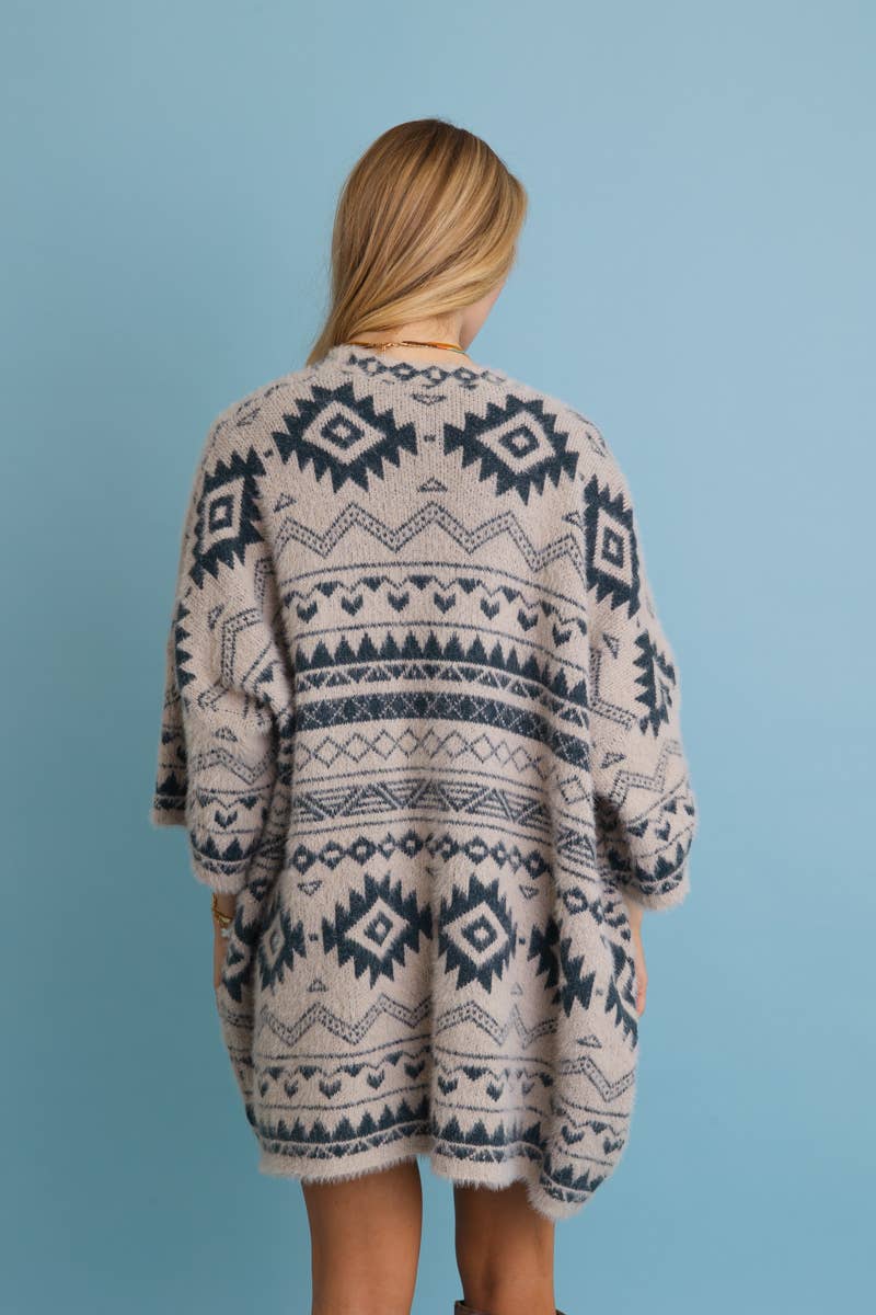 Aztec Soft Knit Cardigan