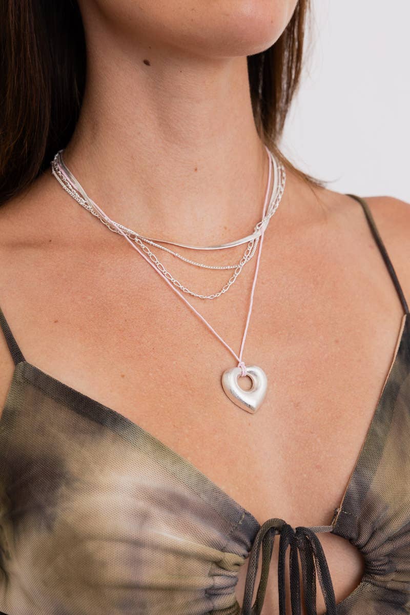 Charmy Loving Heart Layered Necklace