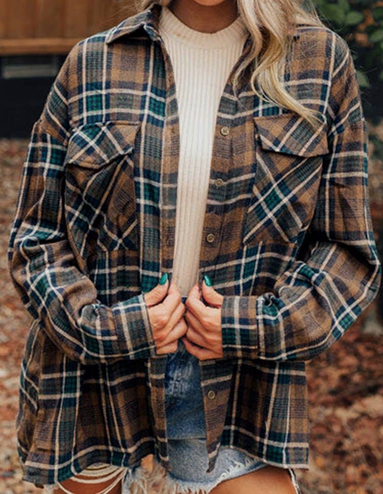 Lightweight Plaid Shacket