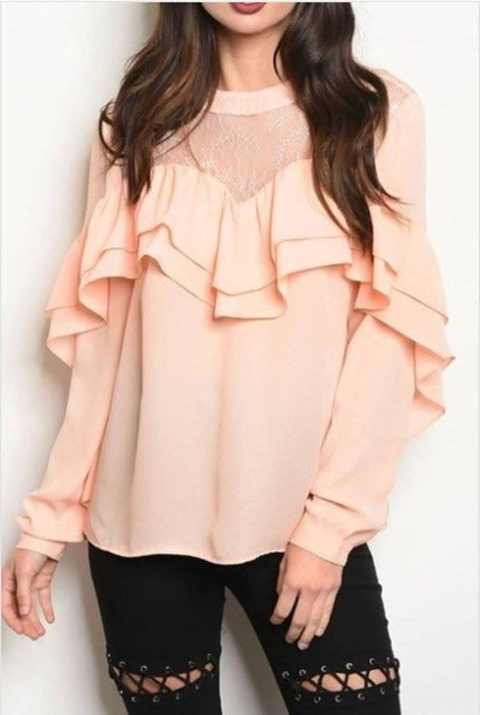 Ruffles and Lace Top
