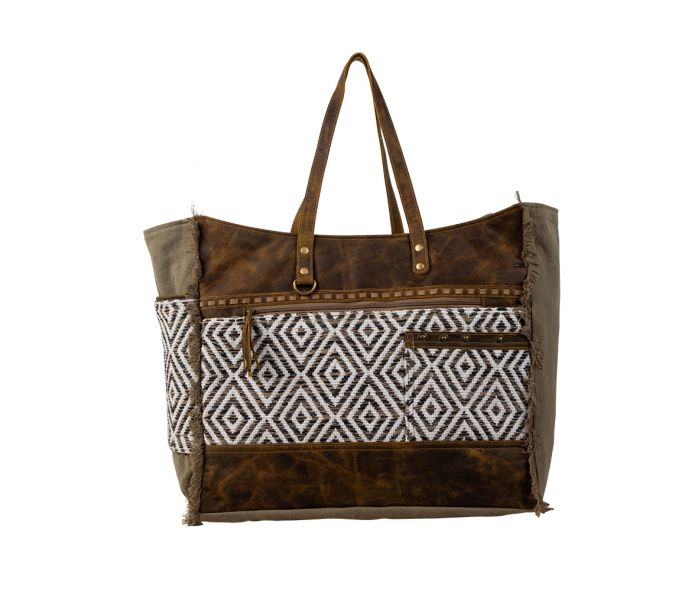 Sand Weaver Weekender Bag by Myra
