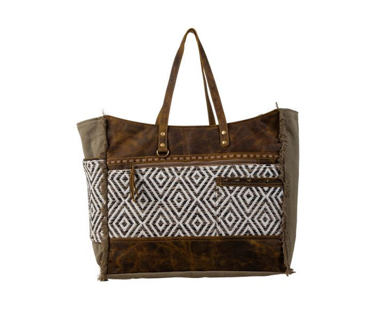 Sand Weaver Weekender Bag by Myra