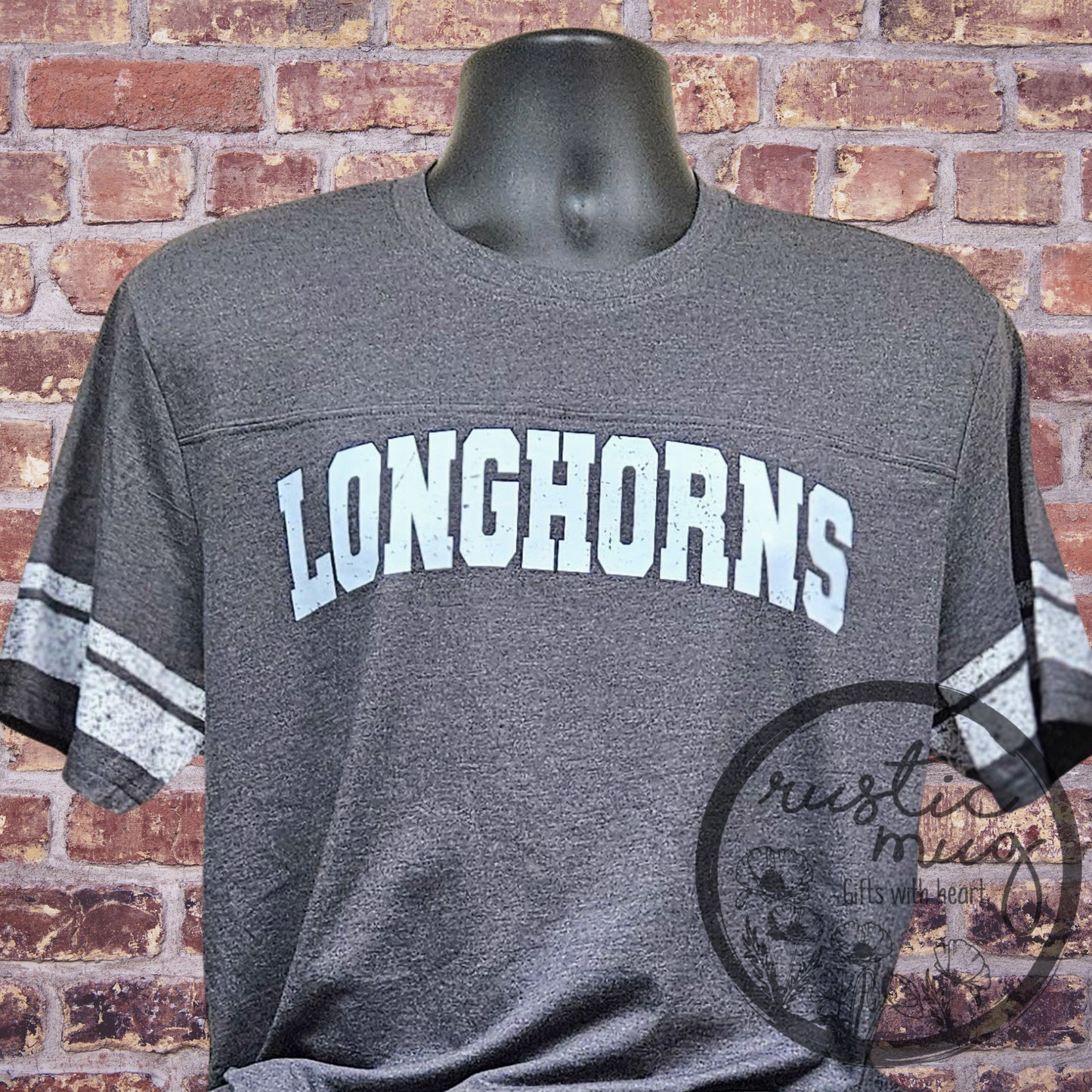 Distressed Longhorn Game Tee