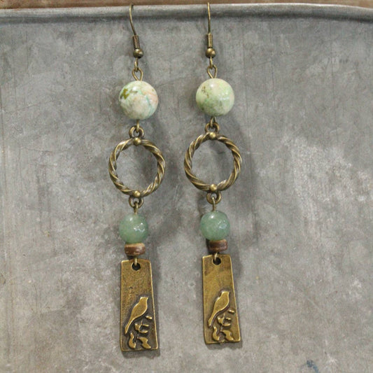 Song Birds Dangle Drop Earrings