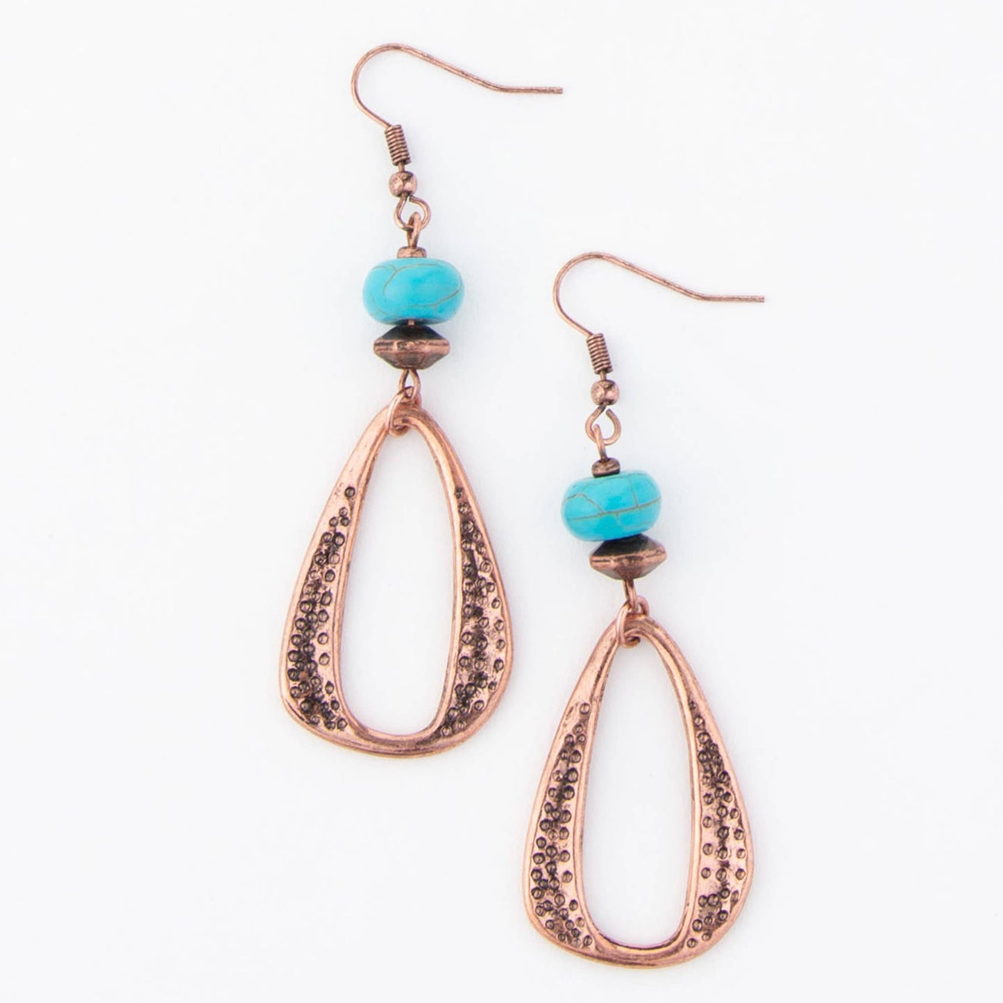 Wild Spirit Turquoise Western Drop Earrings