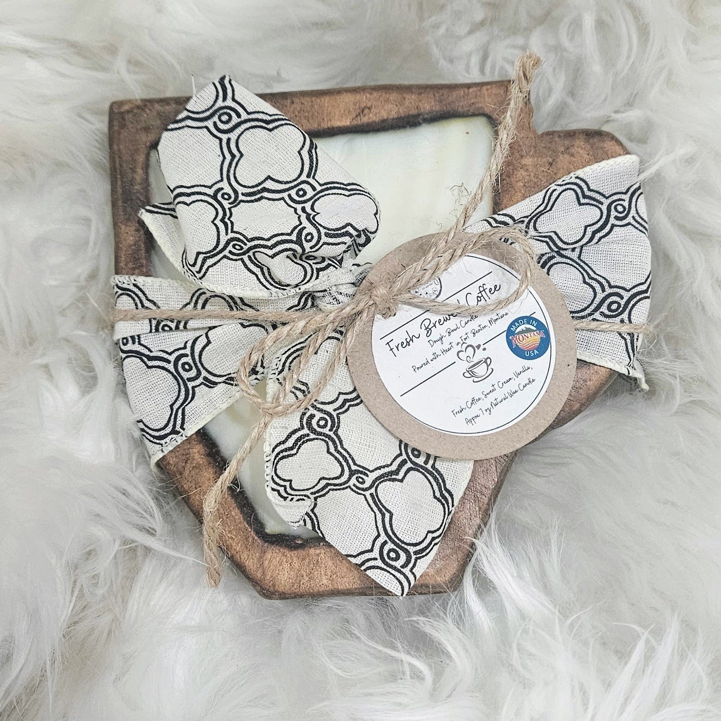 Coffee Mug Dough Bowl Candle