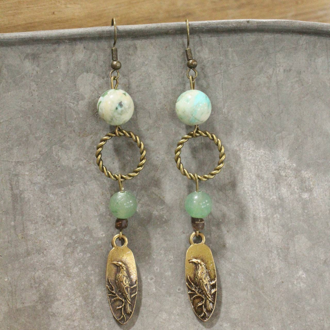 Soaring Birds Dangle Drop Earrings