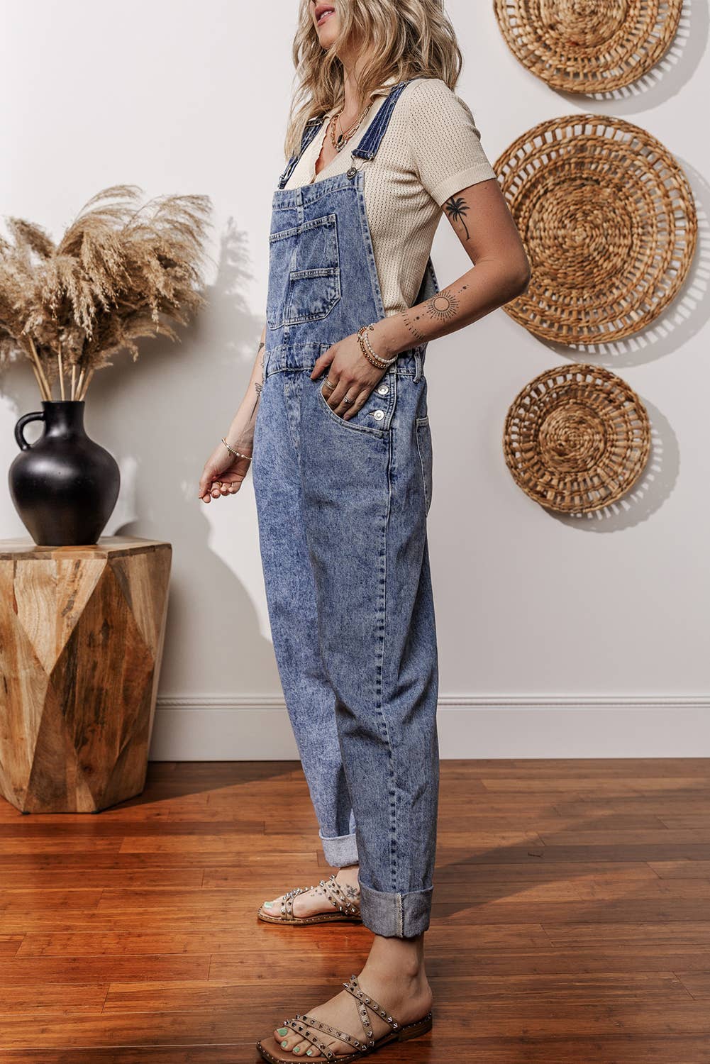 Denim Bibs with Pockets