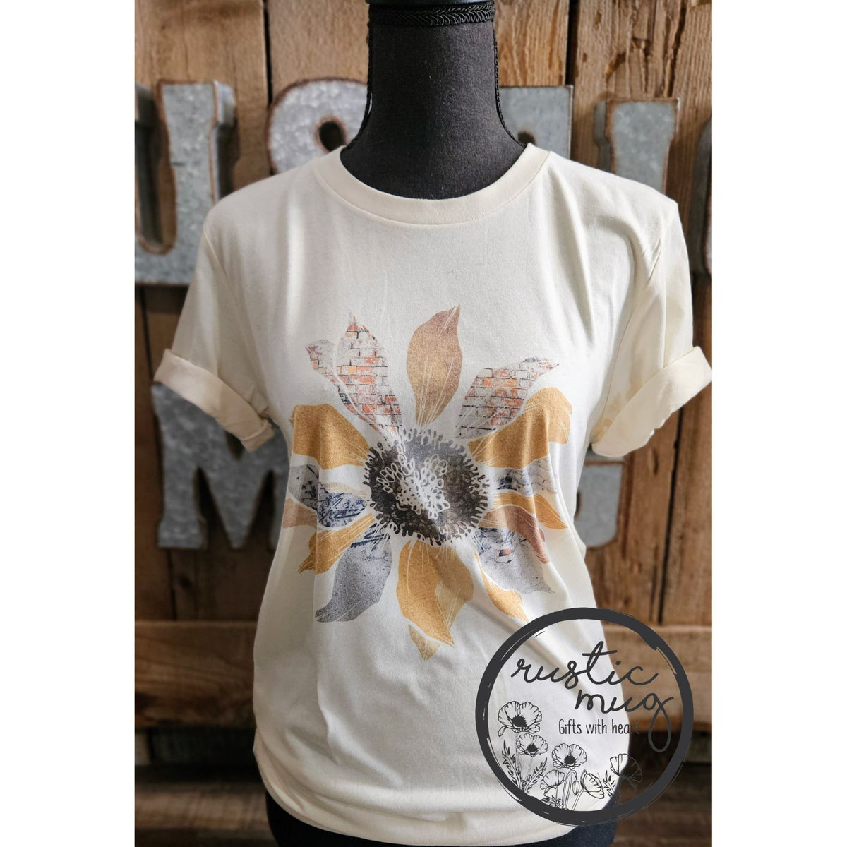 Grunge Sunflower T-Shirt