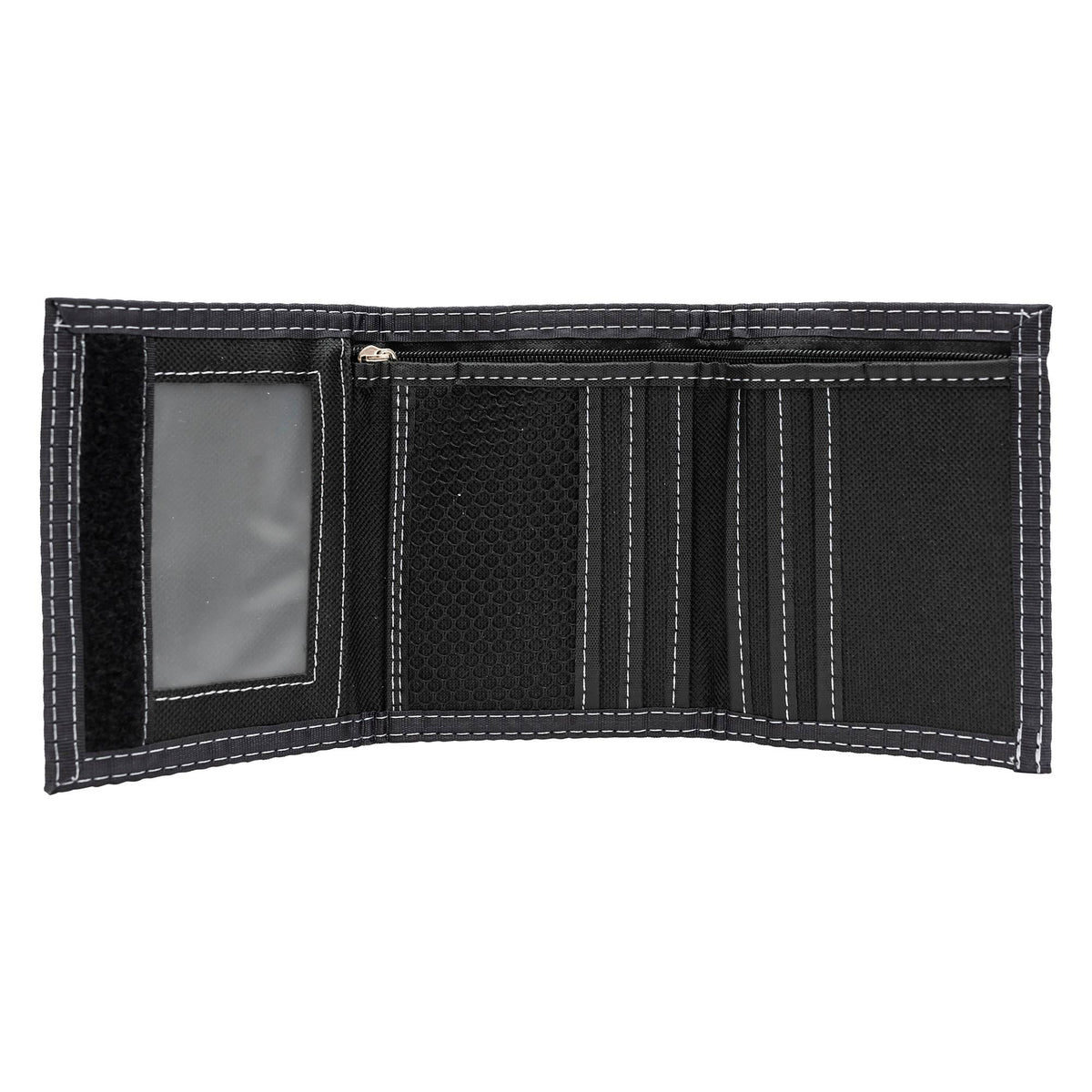 Canvas Leather Trifold Wallet