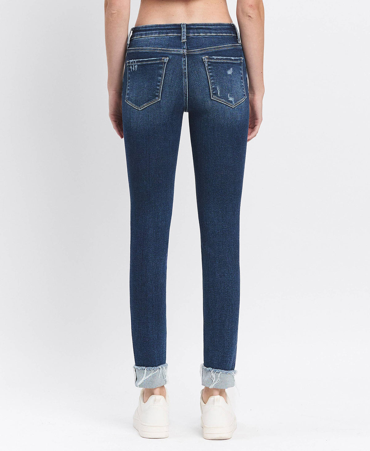 Reflex Mid Rise Cuffed Skinny By Lovervet