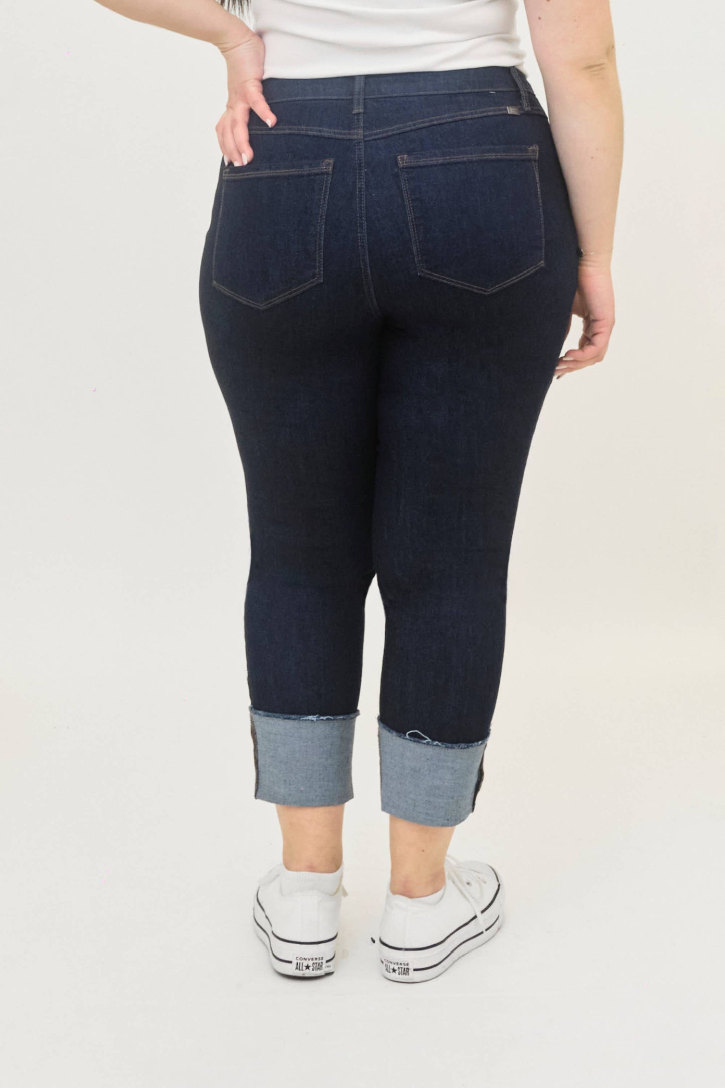 Plus Size Taylor Cropped Skinny Jean w/ Cuff