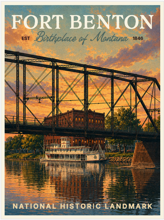 Dest. Ft. Benton Poster