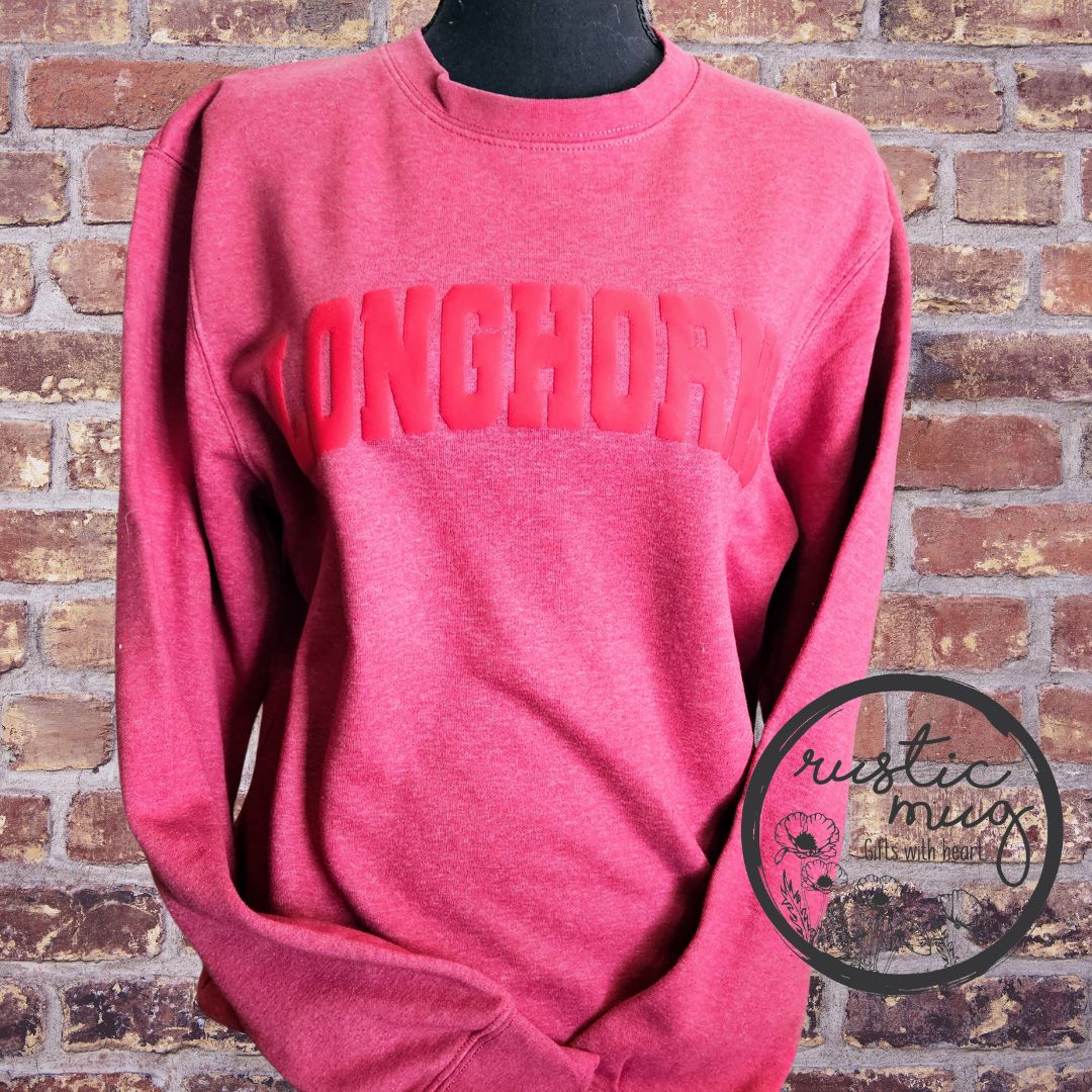 Longhorn Puffed Sweatshirt