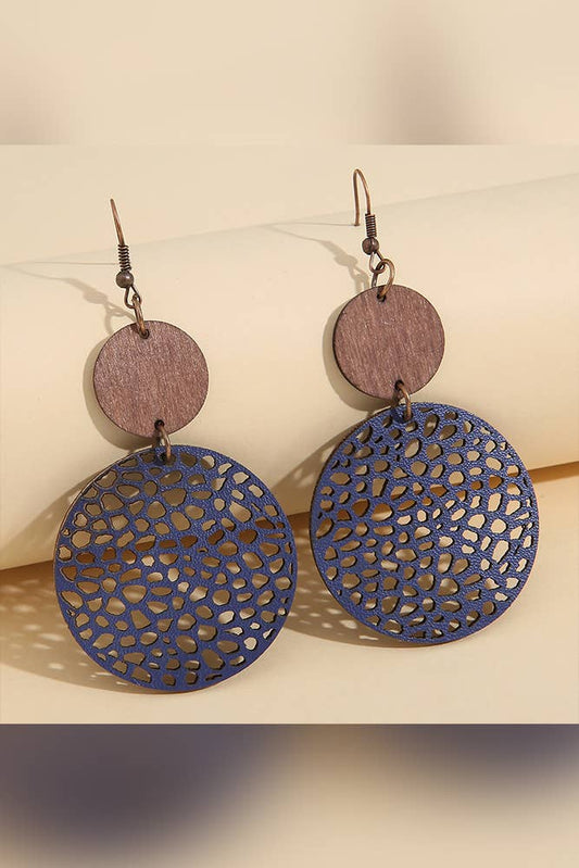 Boho Hollow Out Circle Earrings