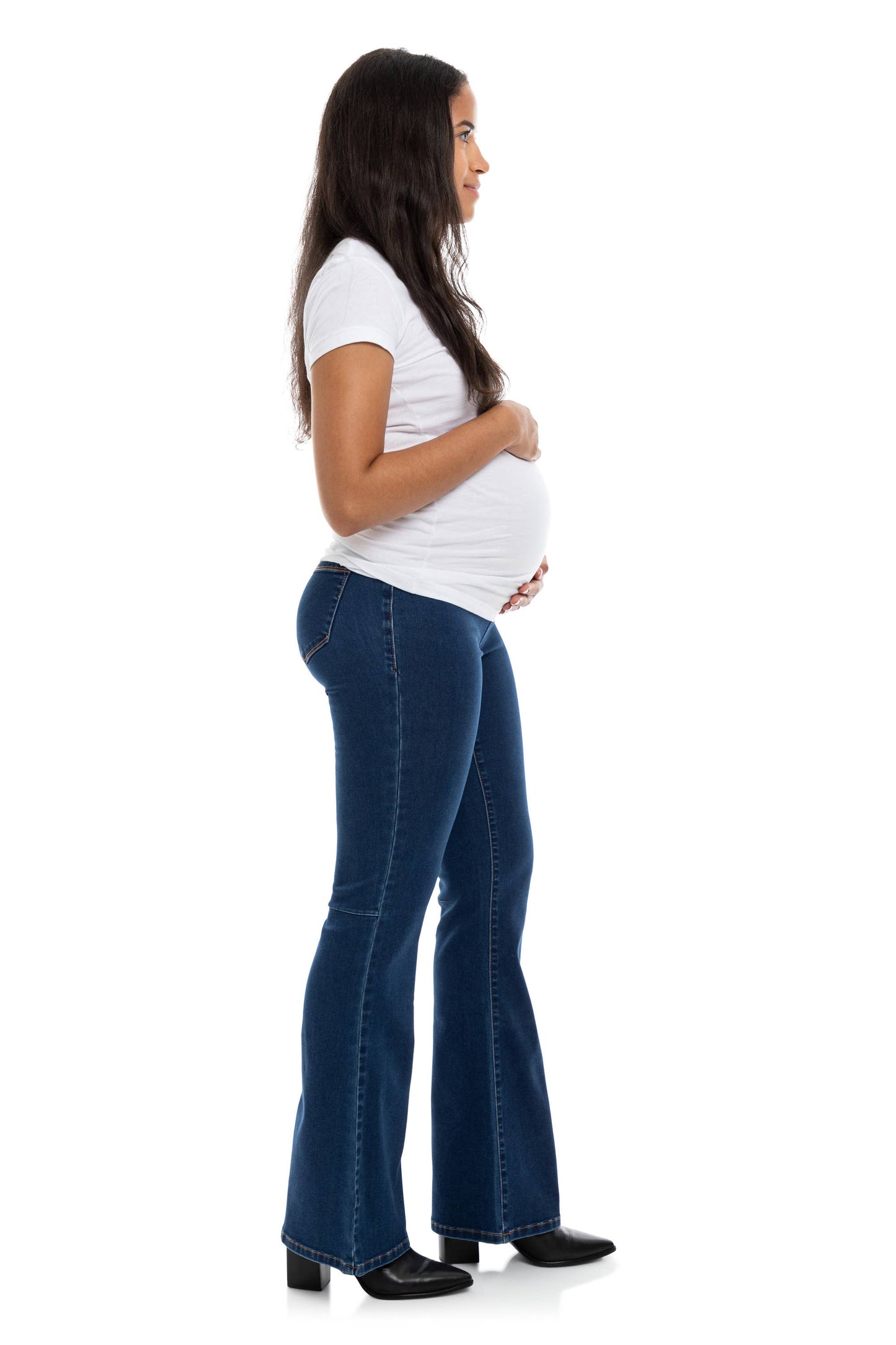 33" Better Butter Boot Cut Maternity Jean w/ Belly Band