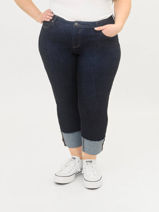 Plus Size Taylor Cropped Skinny Jean w/ Cuff