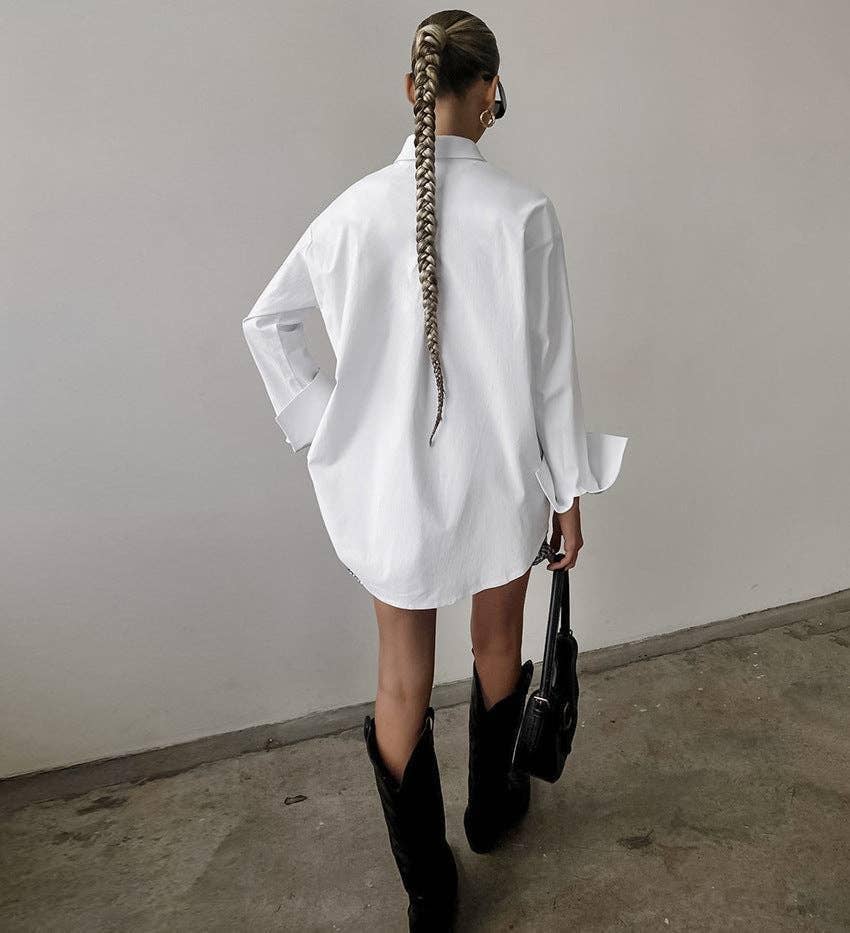 Lapel Collar Button Down Shirt