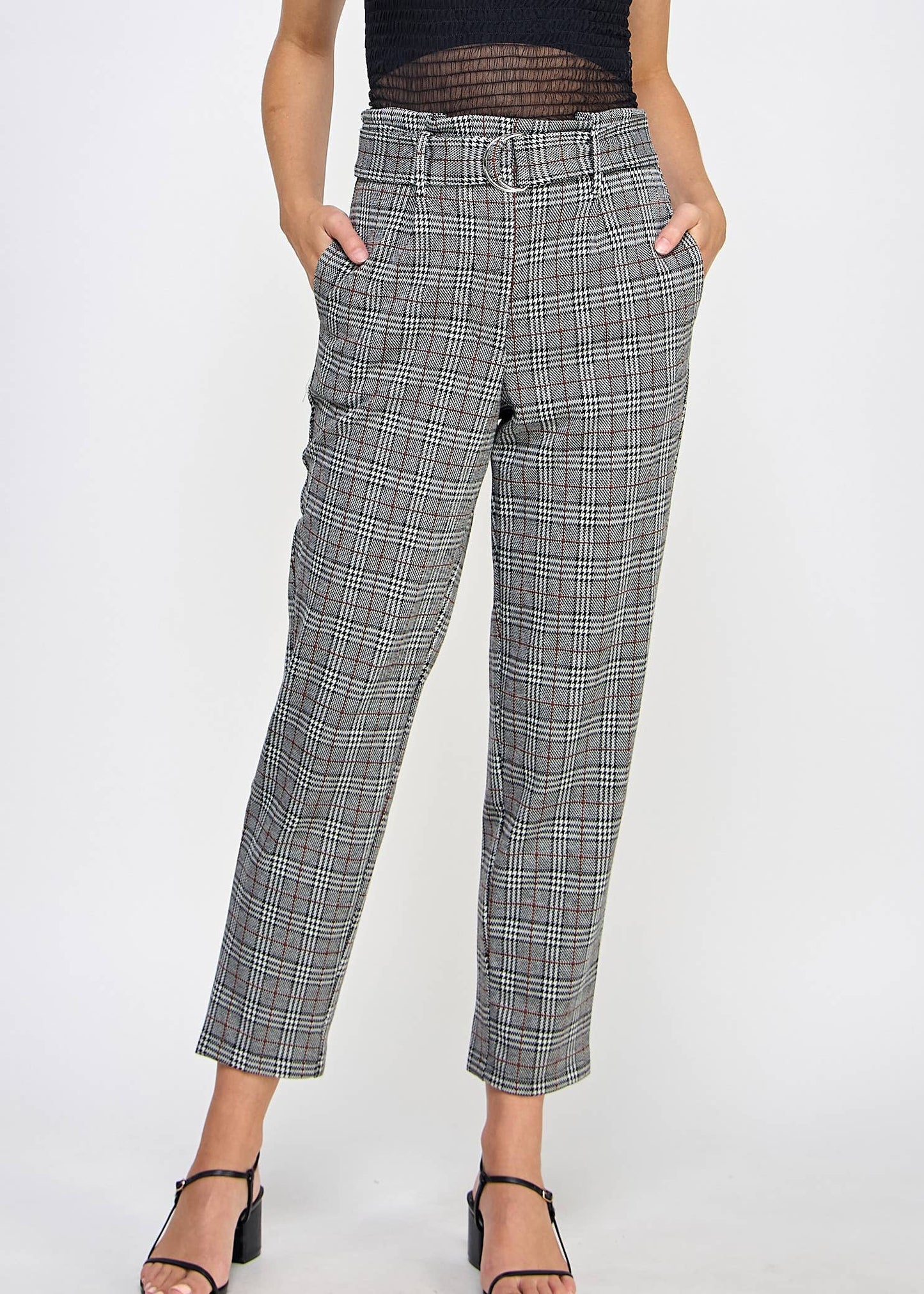 Checked Cropped Trouser