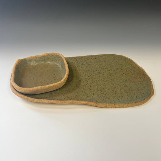 Pottery Bread & Oil Dipper