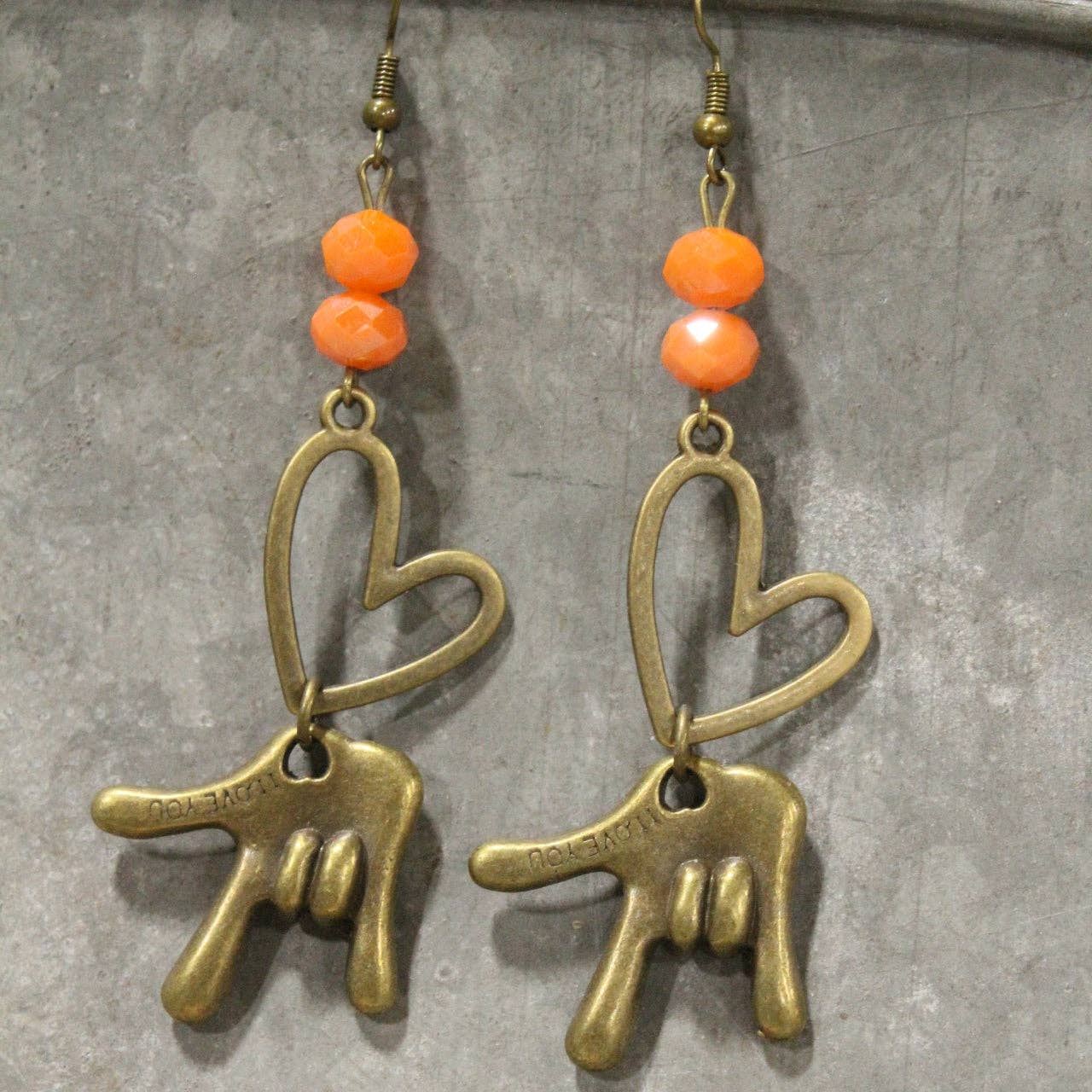 Orange Crushin' On You Dangle Earrings
