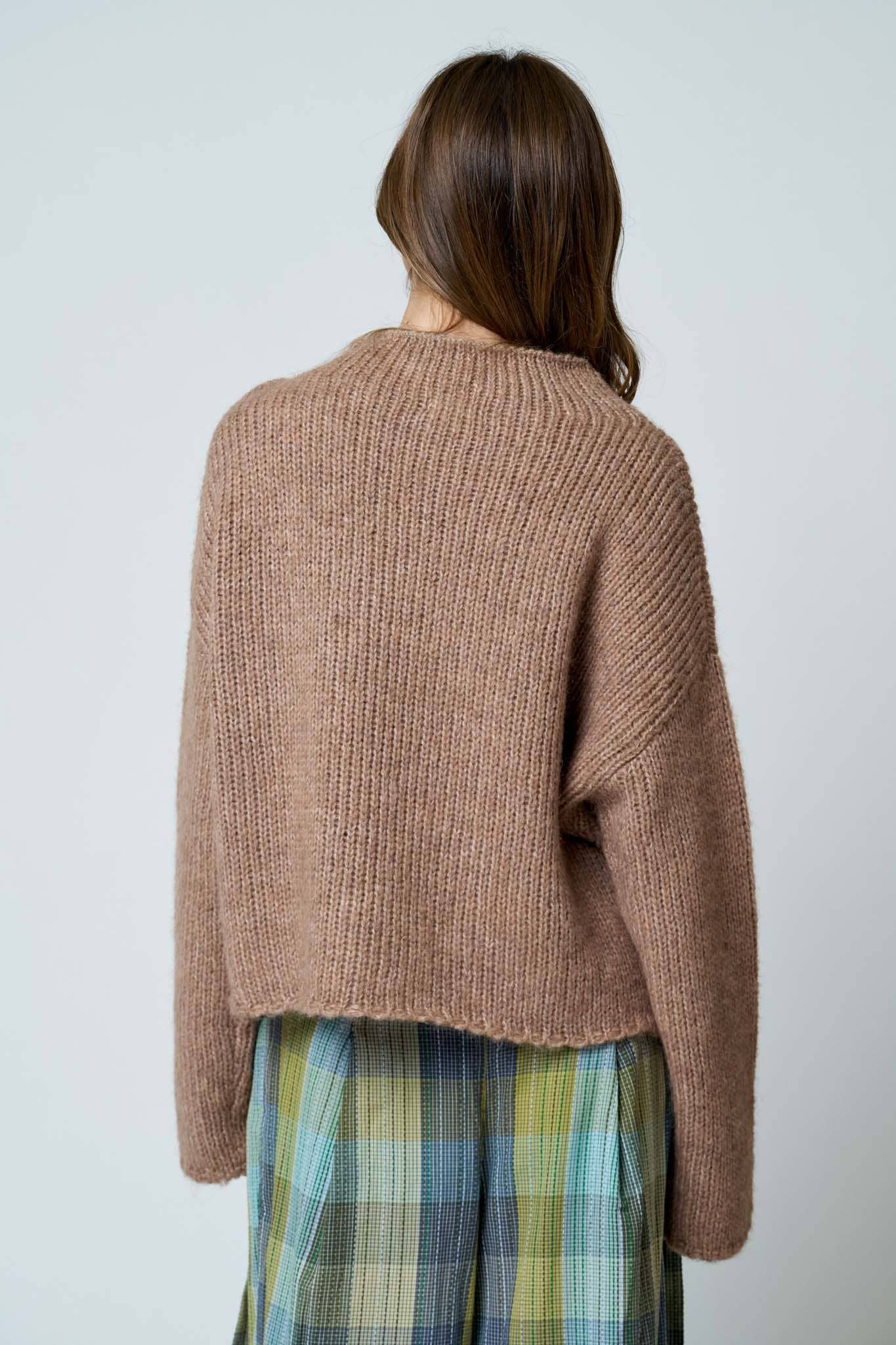 Mock Neck Oversized Sweater