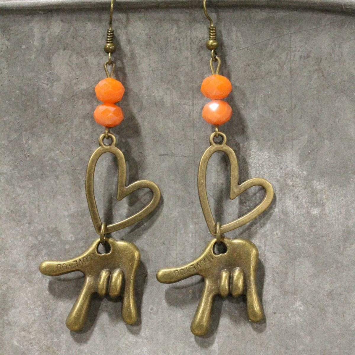 Orange Crushin' On You Dangle Earrings