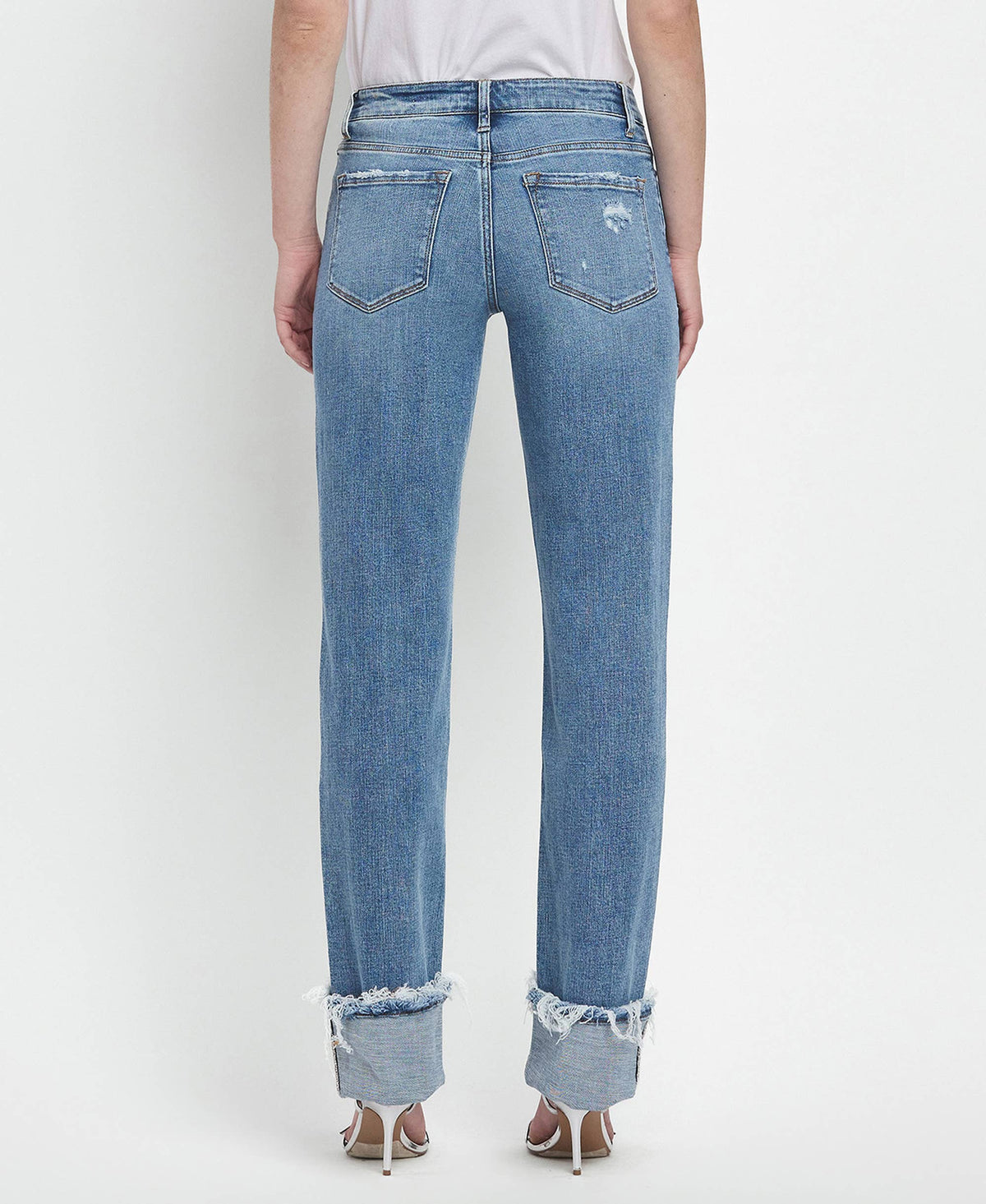 Evermore Mid Rise Cuffed Straight Leg by Lovervet