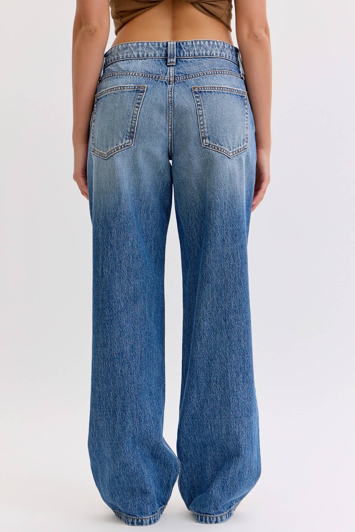 Low Rise Baggy Jeans by Cello