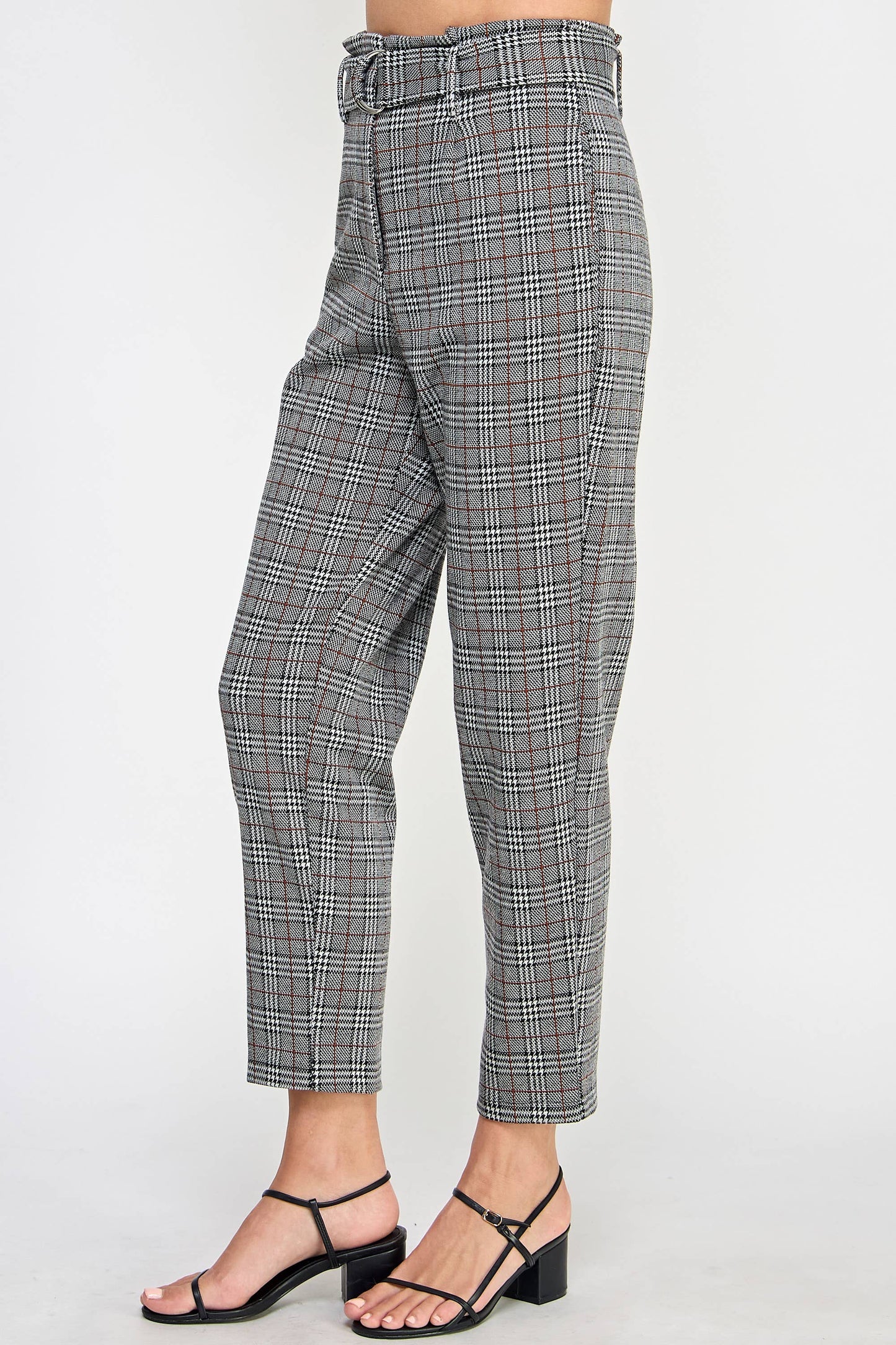 Checked Cropped Trouser