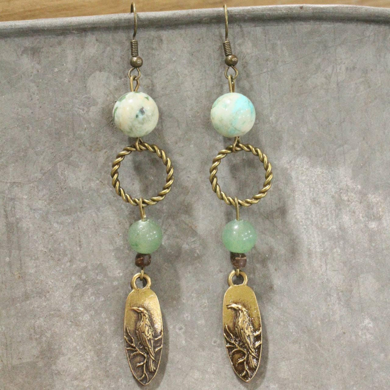 Soaring Birds Dangle Drop Earrings
