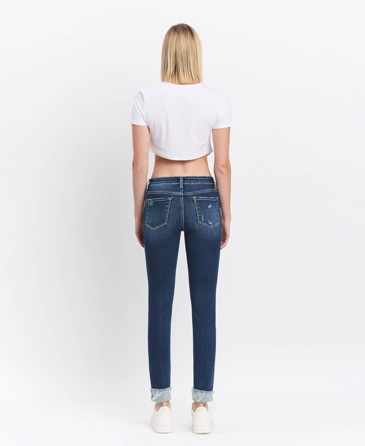 Reflex Mid Rise Cuffed Skinny By Lovervet