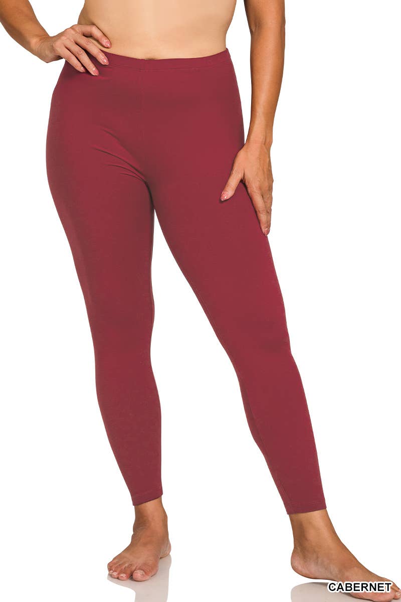 Plus Premium Microfiber Full Length Leggings