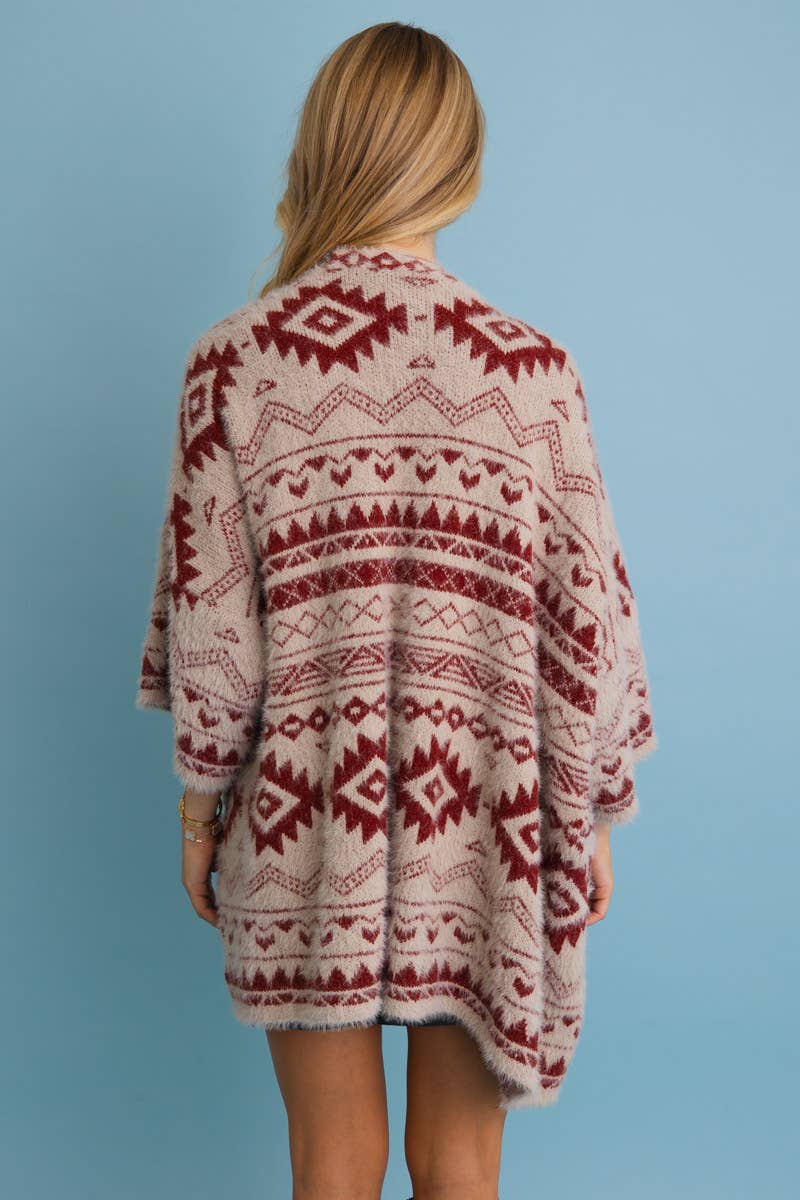 Aztec Soft Knit Cardigan