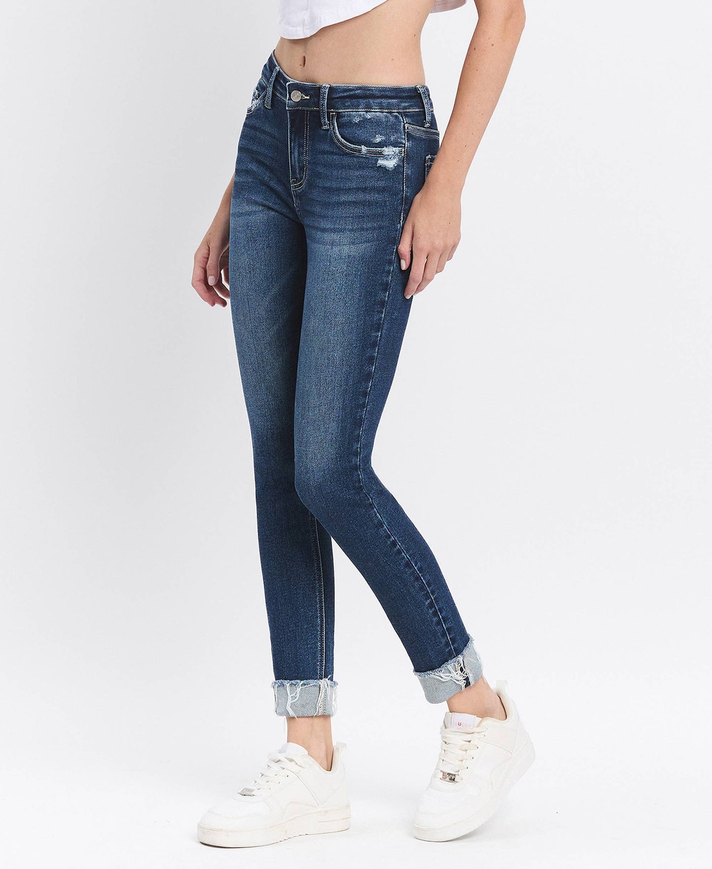 Reflex Mid Rise Cuffed Skinny By Lovervet