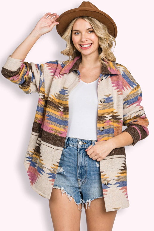 Aztec Contrast Jacket