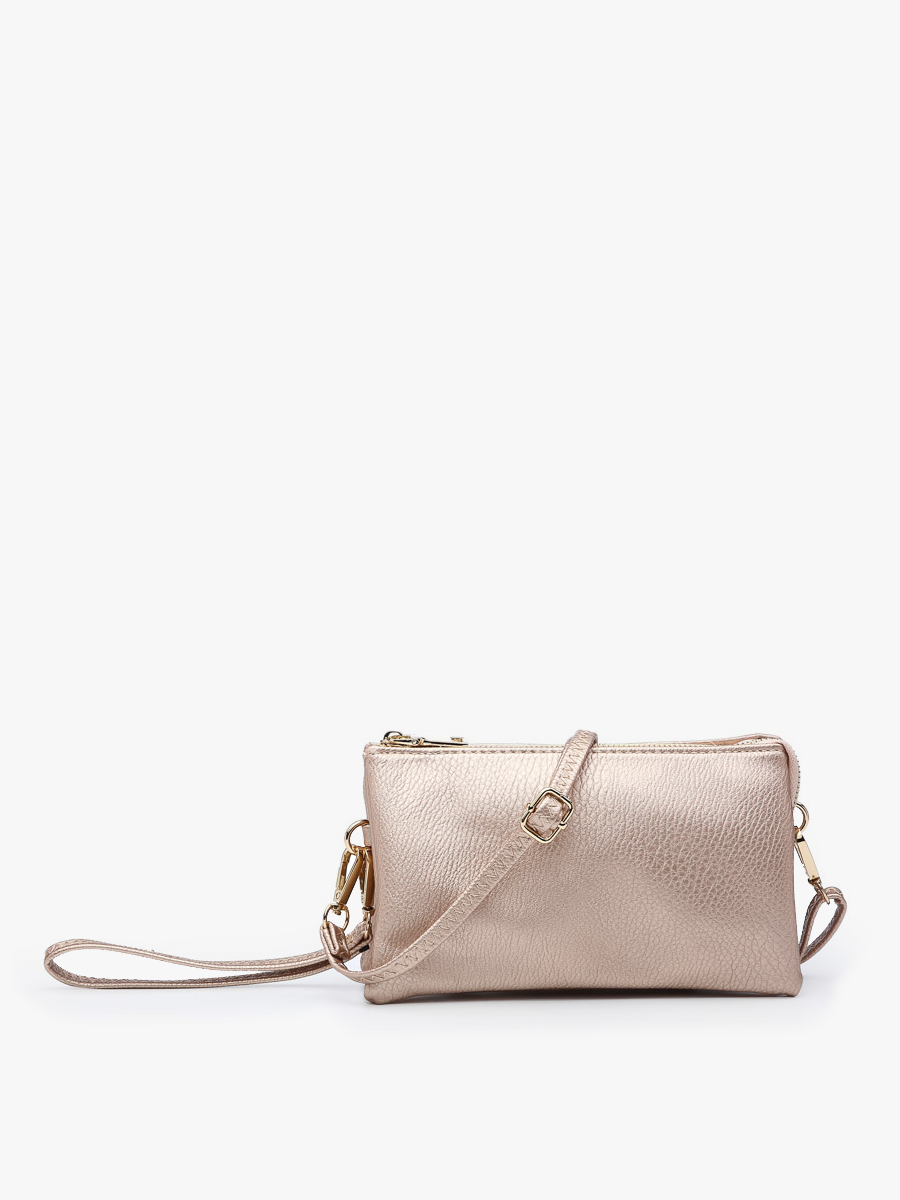 Riley Monogrammable 3 Compartment Crossbody/Wristlet