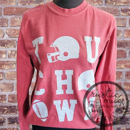 Long Sleeve Comfort Color Touchdown Tee