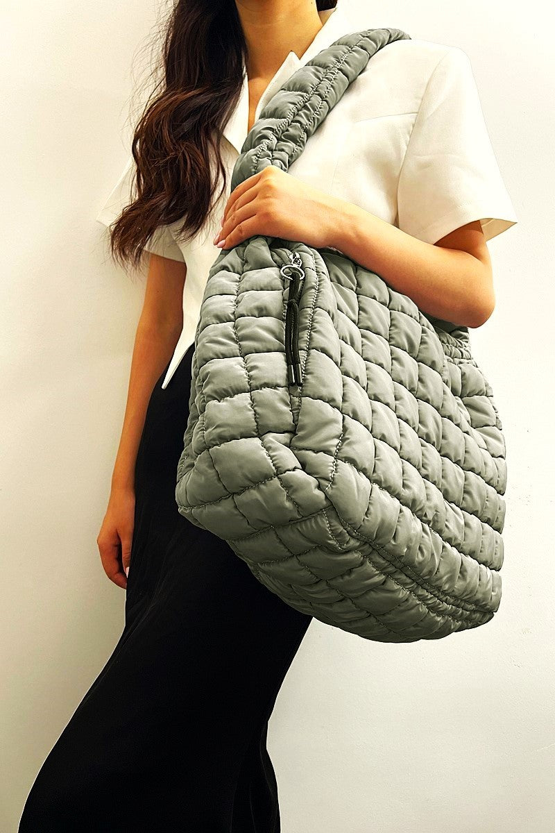 Premium Oversized Quilted Carryall Bag