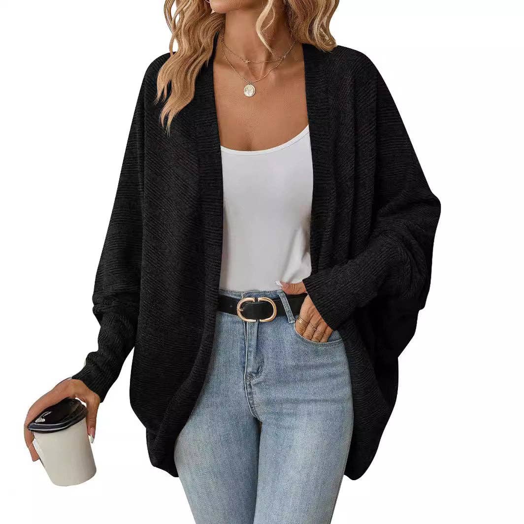 Bat Sleeve Loose Fit Cardigan