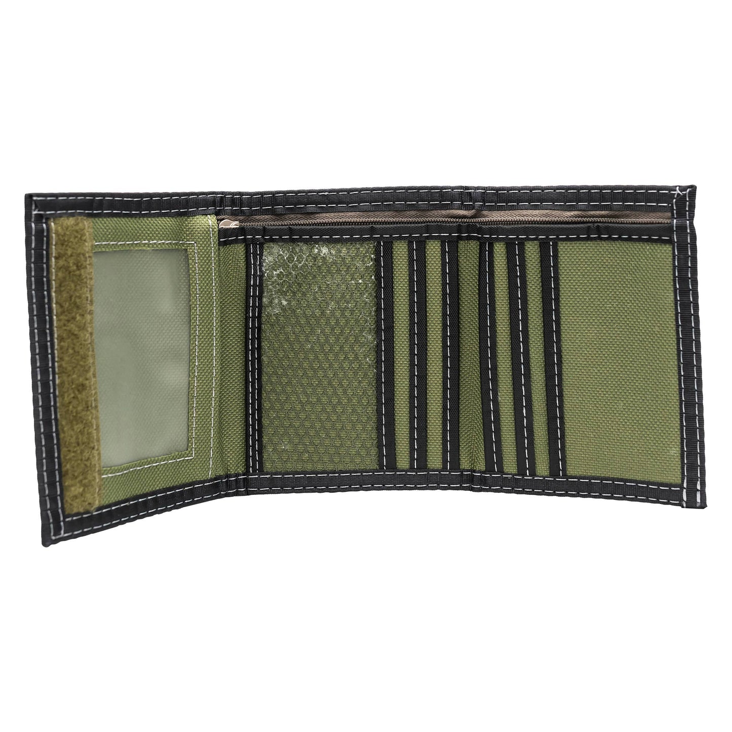 Canvas Leather Trifold Wallet