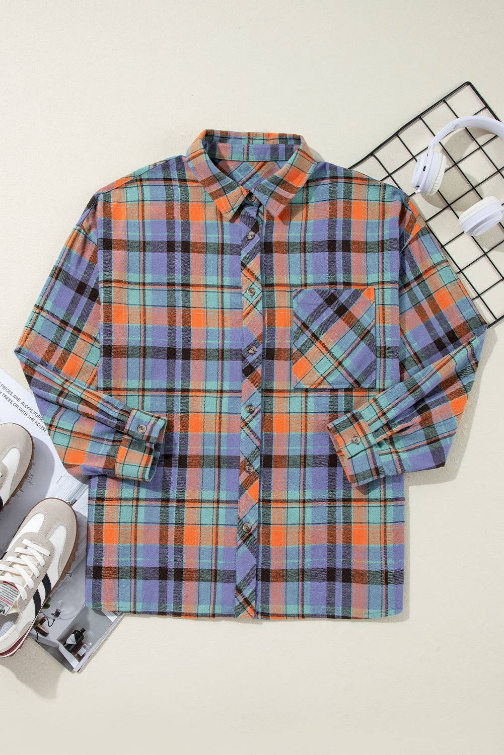 Plaid  Vintage Layering  Shirt