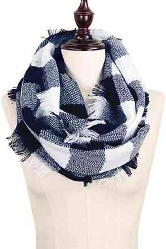 Buffalo Plaid Infinity Scarf