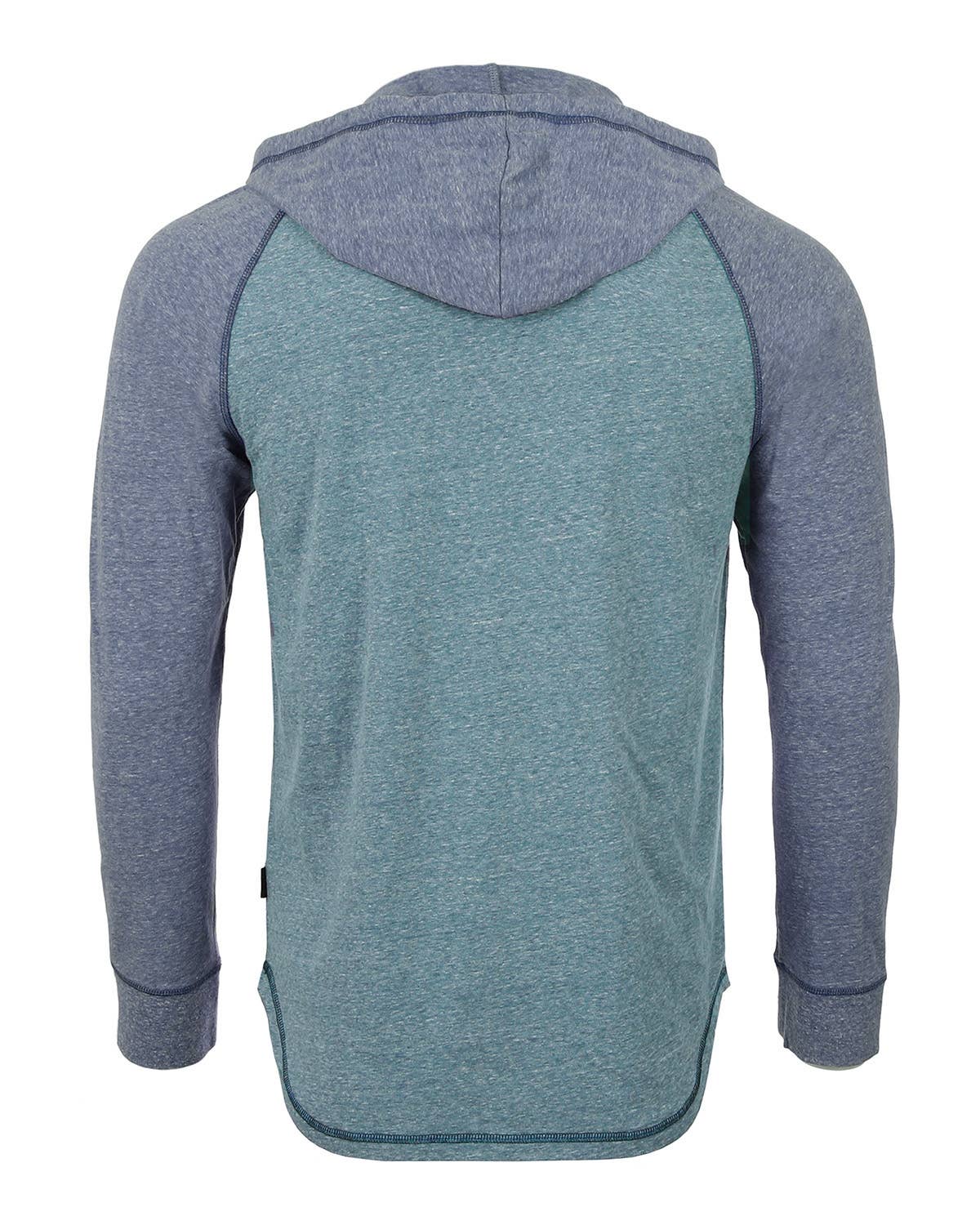 Long Sleeve Color Block Pullover Thin Hoodie