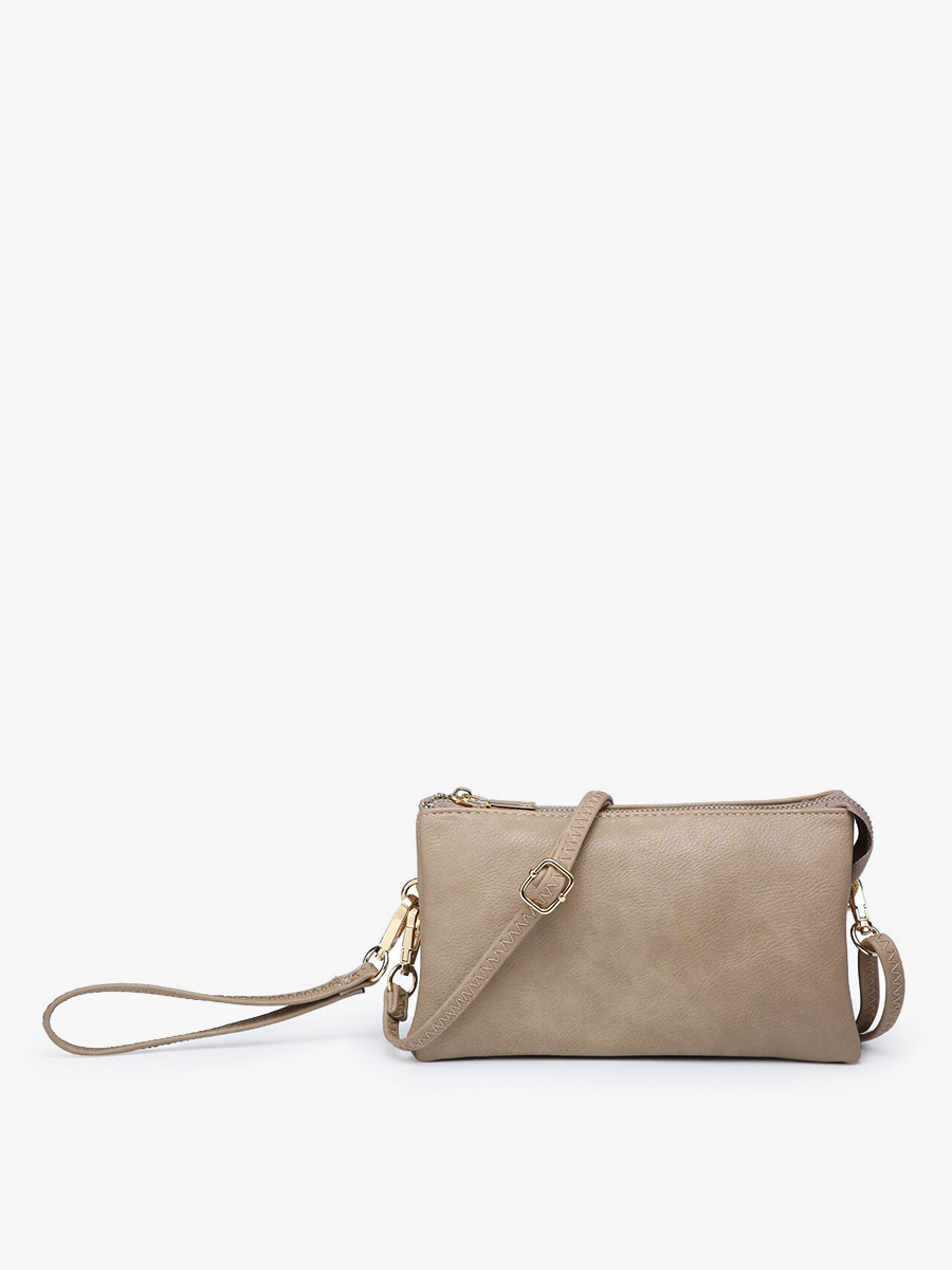 Riley Monogrammable 3 Compartment Crossbody/Wristlet