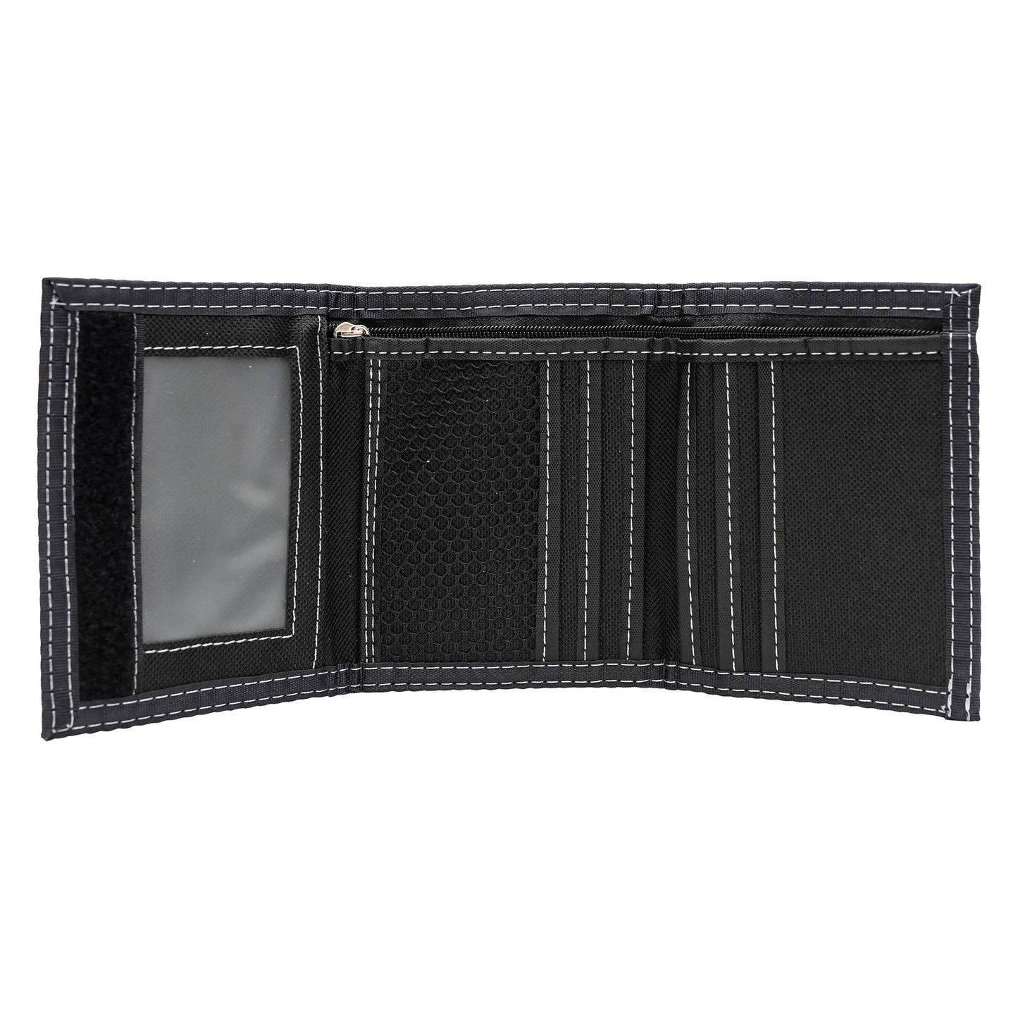 Canvas Leather Trifold Wallet