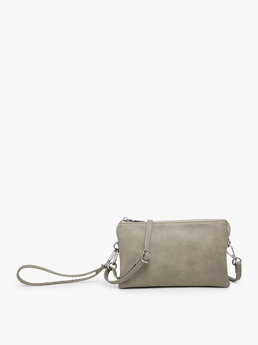 Riley Monogrammable 3 Compartment Crossbody/Wristlet