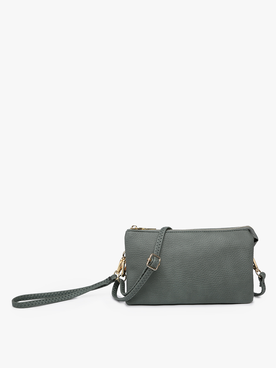 Riley Monogrammable 3 Compartment Crossbody/Wristlet