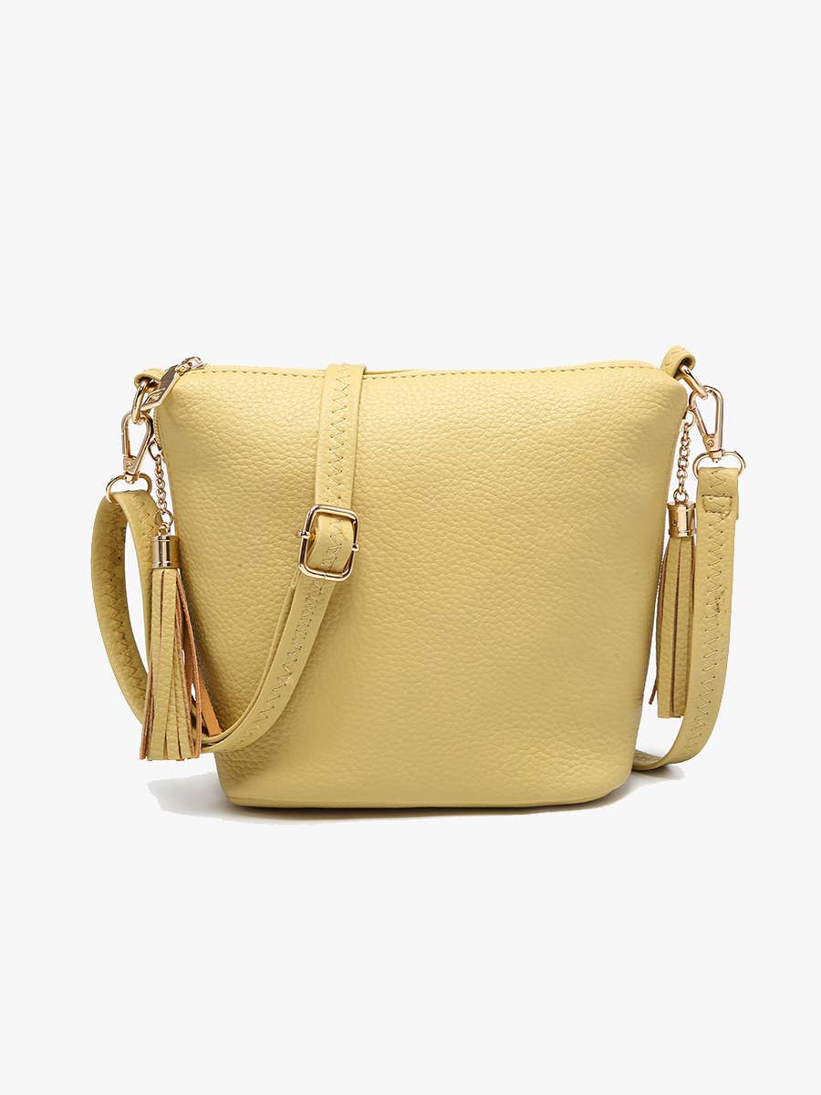 Dylan Crossbody w/ 2 Side Tassel Zippers