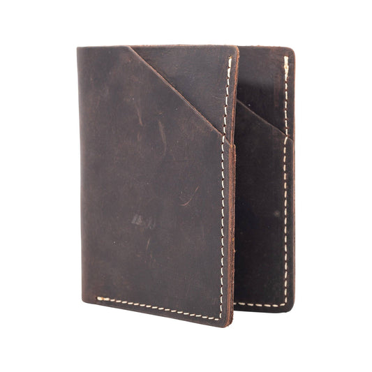 Slim Genuine Leather Front Pocket Wallet